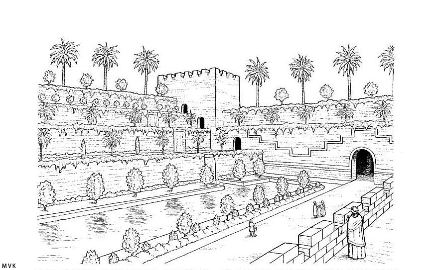 wereldwonderen tuinen van babylon010